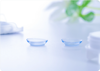 コンタクトレンズ、眼鏡