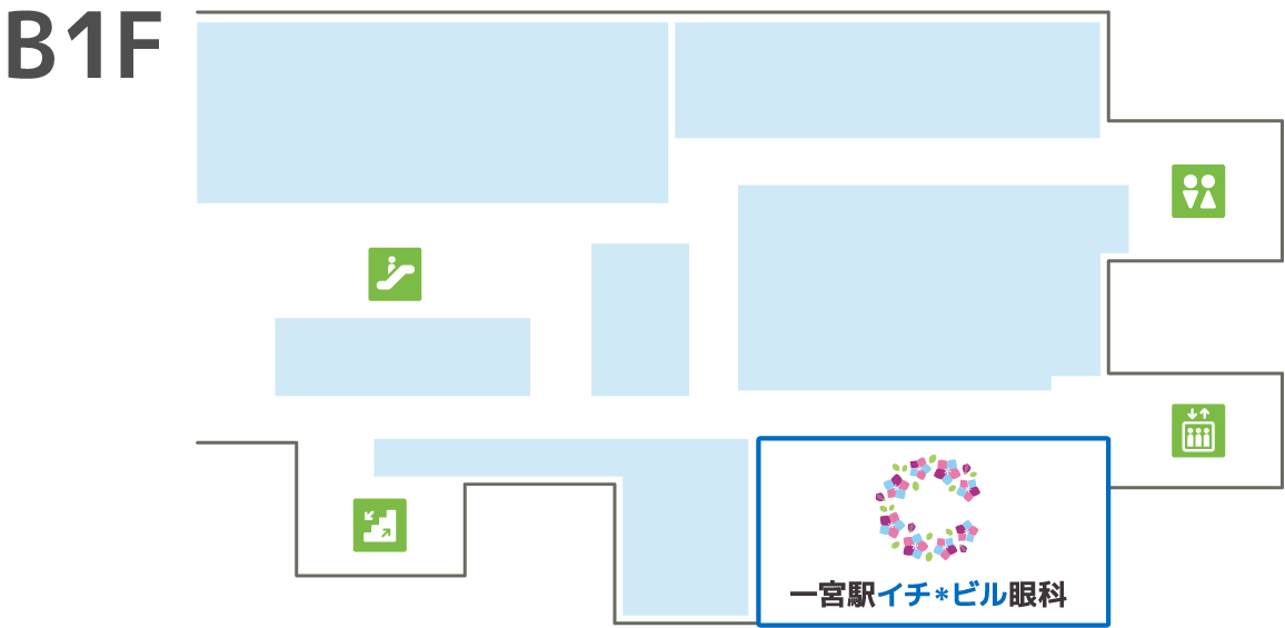 一宮駅イチ＊ビル眼科 マップ